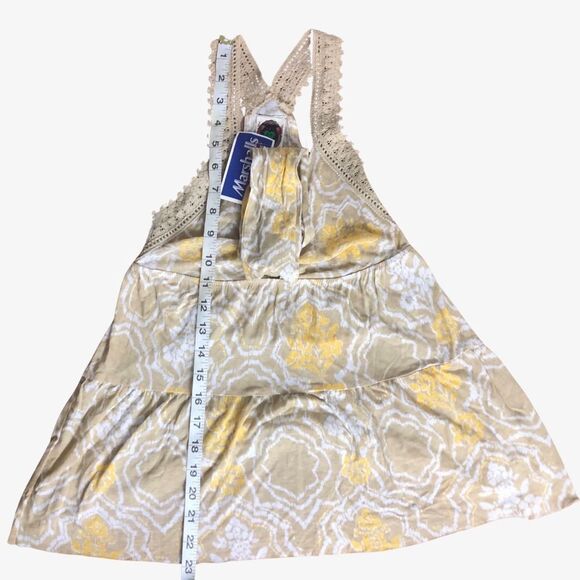 Free People NWT Sleeveless Blouse Size M Embroidered Straps - Picture 5 of 9